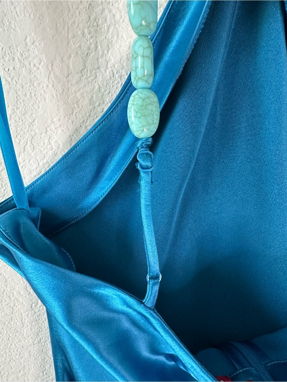 STAUD Cadence Embellished
Satin Maxi Dress in Island Blue SZ US 8 - Picture 7 of 12